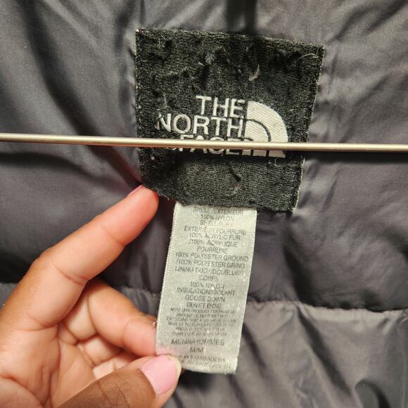 VTG 90's THE NORTH FACE Coldworks Blue Men’s Goose Down HyVent Parka Coat Sz M - Picture 8 of 13